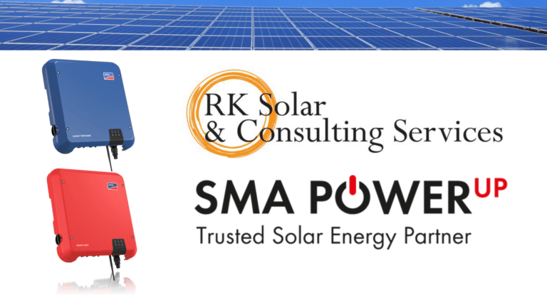 SMA Powerup partner logo with sunny boy and sunny tripower solar inverters