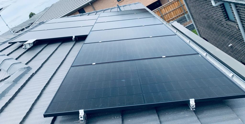Jinko solar panel installed on rooftop in Sydney