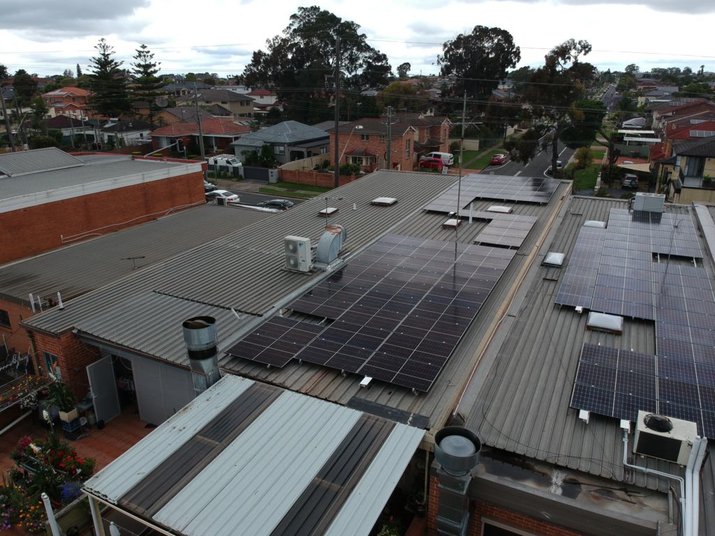 canley heights commercial solar installation rooftop