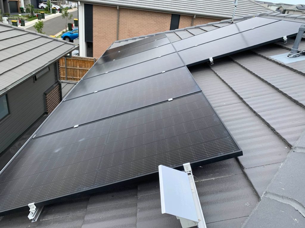 Jinko solar panel installed on rooftop in Sydney
