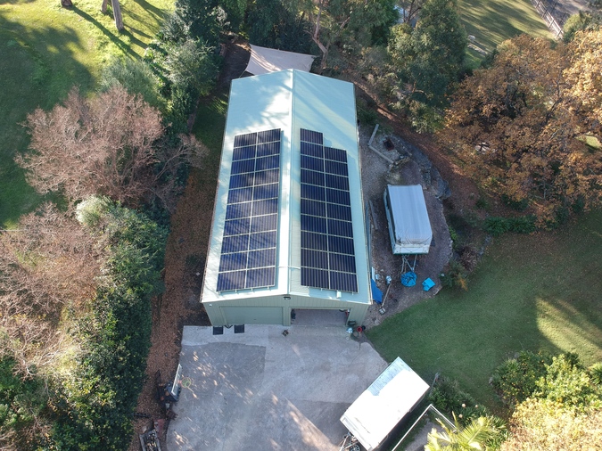 kenthurst solar panels on rooftop